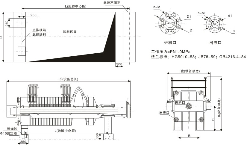 全自動水沖洗隔膜壓濾機(圖1)